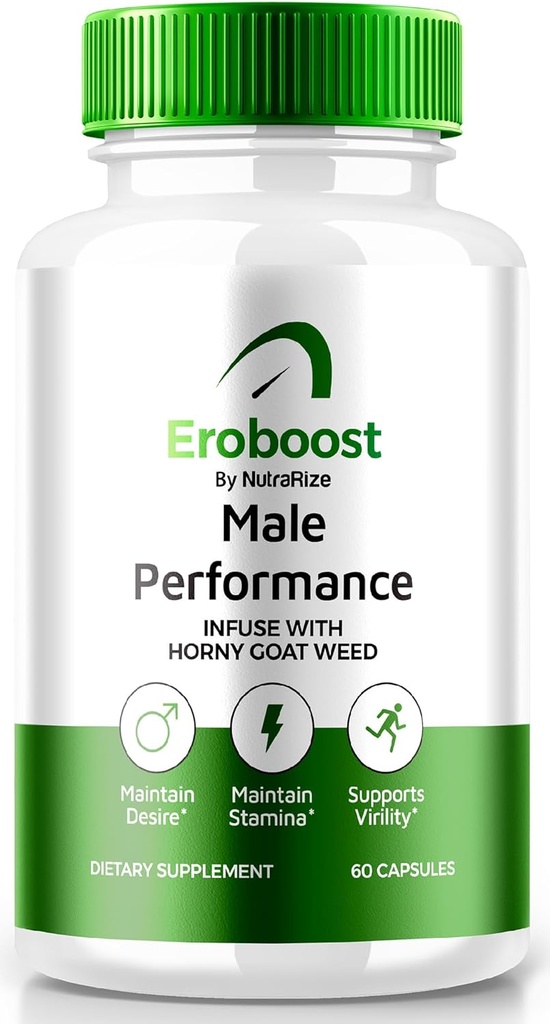 Eroboost Supplement for Men, Eroboost Male Supplement, Daily Nutrition för att stödja Peak Performance och Overall Wellness, Officiell Ero Boost Formel Reviews (60 kapslar)