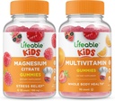 Livliga Magnesium Barn + Multivitamin Barn, Gummies Bundle - Stor Smak, Vitamin Supplement, Gluten Gratis, GMO Gratis, Chewable Gummy