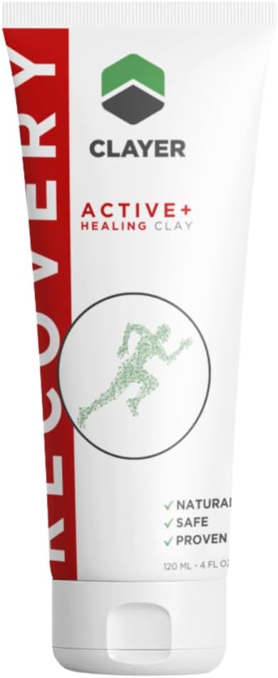Healing Calcium Bentonite Clay för muskel och gemensam smärta - Redo att använda - 100% naturligt - vetenskapligt bevisat - 4 fl. oz.