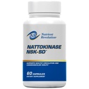 NSK-SD Nattokinase - Kardiovaskulärt stöd - High Potency Nattokinase Supplement - Optimizes Circulation, Non-GMO, Vegetarian, JHFA & JNKA Erkänd - 60 Ct