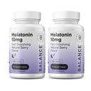 Balancebreens Melatonin 10mg Fast-Dissolve, 120 tabletter - Natursömnhjälp för Restful Nights, Drug-Free Support för avkoppling och lugn