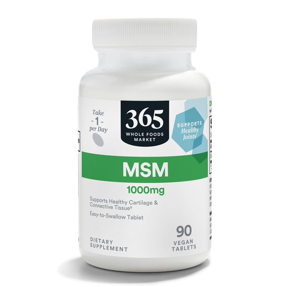 365 av Whole Foods Market, MSM 1000Mg, 90 tabletter