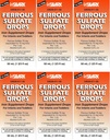 Ferrous Drops Iron Supplement Peppermint Flavor Generic för Enfamil Fer-In-Sol Iron Supplement Drops för spädbarn, småbarn & barn som mäter Dropper Inkluderad 50 ml per flaska Pack på 6
