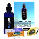 Omni Drop Program, Authentic Omnitrition - Basic Bundle innehåller ** 4 oz Bottle Omni Drops med vitamin B12 Program Guide, Prover och en Snapgate 10 Ft. Carabiner Tape Measure