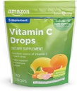 Grundläggande Care Vitamin C Supplement Drops, Lemon, Orange & Grapefruit, 140 räkna (tidigare SoundHealth)