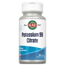 KAL Potassium Citrate 99mg, Fluid och Electrolyte Balance, kalium Supplement för muskel, nerv och hjärthälsa, vegetarisk, förbättrad absorption, 60-dagars garanti, 100 Serv, 100 tabletter