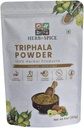 Triphala Powder Non GMO, Gluten Free, 100% Raw, Källa från Indien, Herbal Formel av Amla, Haritaki, Bibhitaki, Packad i Återförsäljbar Zip Lock Pouch (227 Gram)