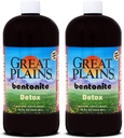 Yerba Prima Great Plains Bentonite - 32 oz (Pack of 2) - Internal Liquid Clay Supplement för en naturlig rengöring