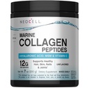 NeoCell Marine Collagen Peptides Powder | 7 oz | Unflavored Supplement | med vitamin C och MSM | Plus Hyaluronic Acid | Prebiotic Fiber Beauty Blend | Hår, hud och naglar | för kvinnor och män