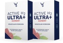 Aktiv H2 Ultra + Vätevattentablett, naturlig hallon. Optimera hälsa, stöd immunitet och balans antioxidanter med fördelar med molekylärt väte 120 portioner