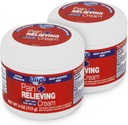 Blue Goo Maximum Strength Pain Relieving Cream - Deep Heating Rub for Back/Neck, Sports Muscle/Joint, Sprains, Bursitis, Strains - 2 Packs of 4 oz, Tillverkad med 100% Pure Emu Oil