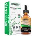 SBR Nutrition MAX Absorption, Vitamin D3 + K2 (MK-7) Liquid Drops med MCT Oil, Peppermint Flavor, hjälper till att stödja starka ben och hälsosamt hjärta