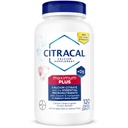 Citracal Maximum Plus, 650 mg Calcium Citrate, lätt absorberad och mycket löslig med 25 mcg (1000 IE) Vitamin D3, Bone Health Support, Calcium Supplement for Ages 12+, 120 Count (Packaging May Vary)