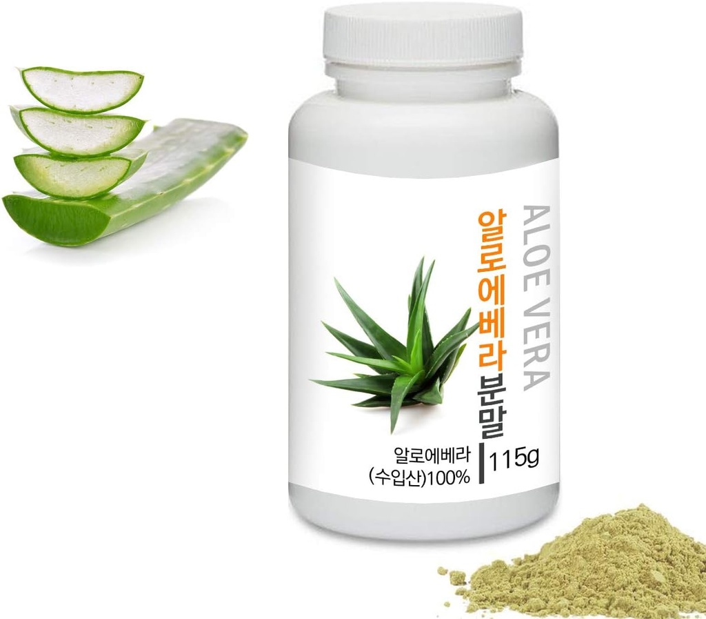 [Medicinal Herbal Powder] Prince Natural Aloe Vera Extract Powder , 4.0oz / 115g (Aloe Vera/)