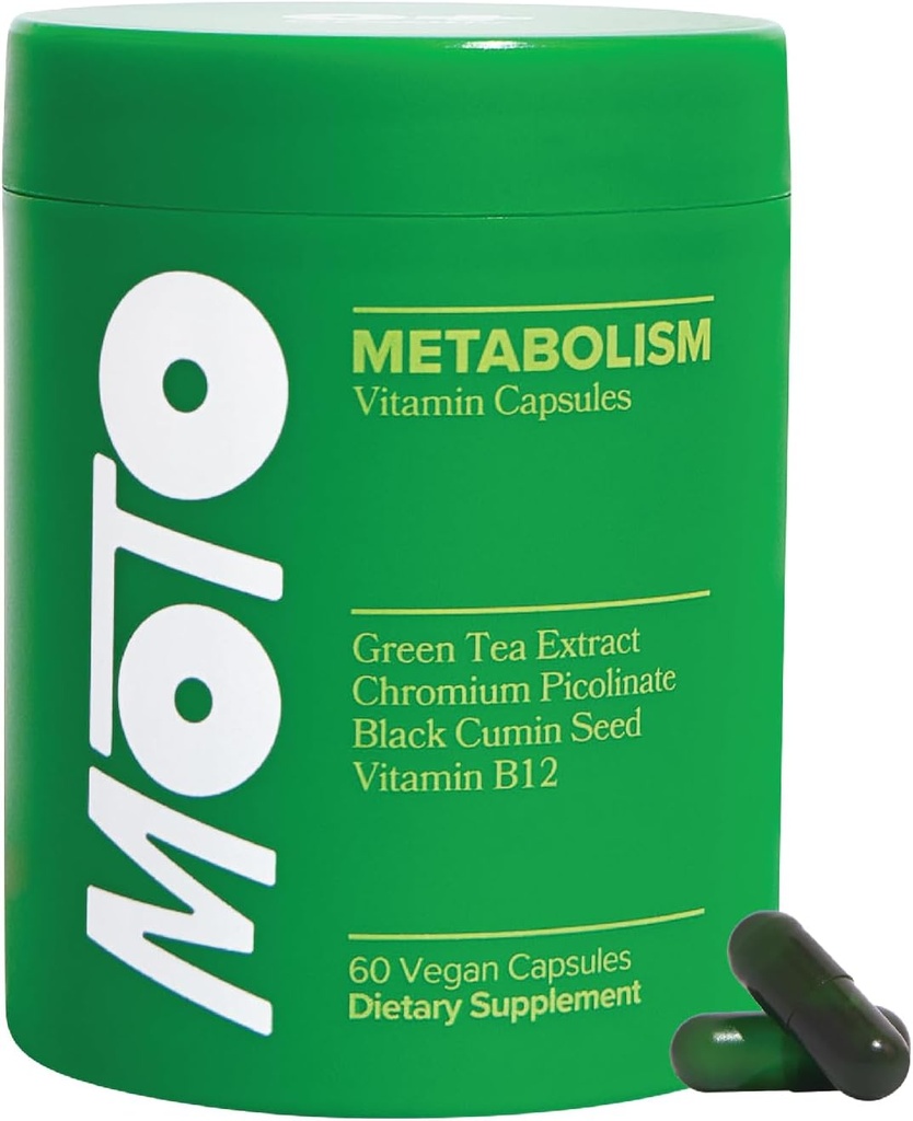 O Positiv Moto Kvinnors Metabolism Support - Energi, Curb Cravings, Hälsosam Metabolism - Vegan kapslar, 30 portioner