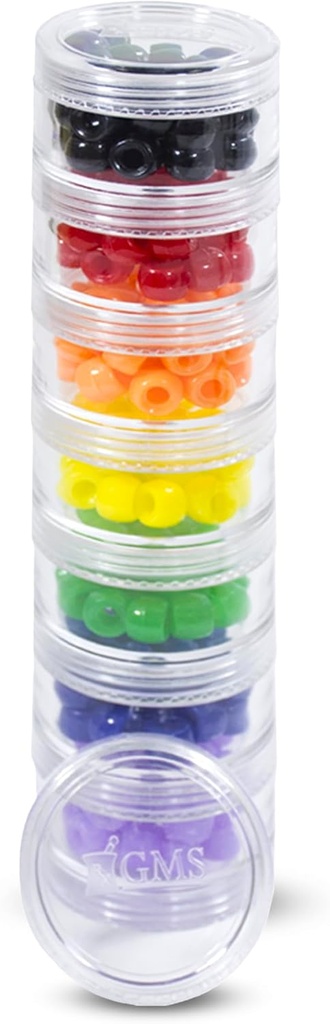7 Day Medicine Pill Organizer - Stackable Pill Box - Passar små tabletter och vitamintillskott - Håll din dagliga och veckovisa medicin organiserad på ett ställe - liten - klar