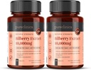 pureclinica Bilberry Extract 10,000mg x 360 tabletter (2 flaskor) - 10 X More Anthocyanidins per tablett än de flesta andra - och 5mg Black Pepper Extract för 300% Ökad Absorption