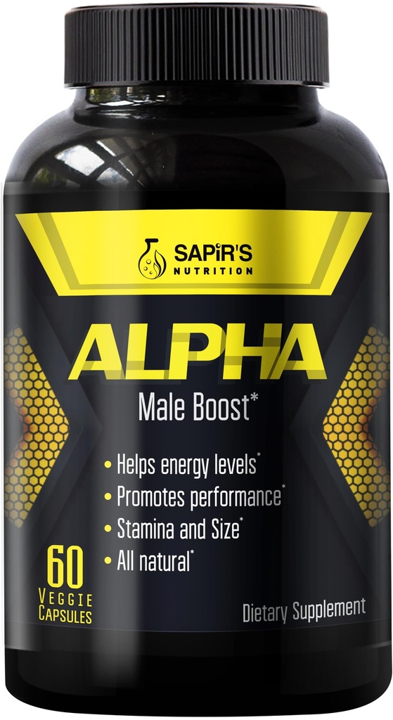 Alpha Testosterone Booster for Men - Increase Size Enlargement Pills for Men - Male Enhancing Supplement Energy, Strength, Stamina, Endurance, Performance - Male Enhancement Testosterona Para Hombre