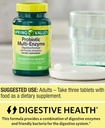 Probiotisk tillskott med Digestive Enzymes för män och kvinnor, 200 tabletter - Inkluderar Acidophilus och Prebiotics för Gut Health och Digestive Support | Spring Valley Probiotics Multi-Enzyme