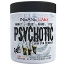 Insane Labz Psychotic Saw, High Stim Pre Workout Powder med OxyGold-TM och AMPiberry®,Extreme Lasting Energy med Teacrine®,Focus med CognitIQ® och Endurance (30 portioner, Blood Orange)