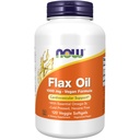 NOW Foods Supplements, Flax Oil 1000 mg med Essential Omega-3s, Cold Pressed, Hexane Free, Vegan Formel, 120 Veg Softgels
