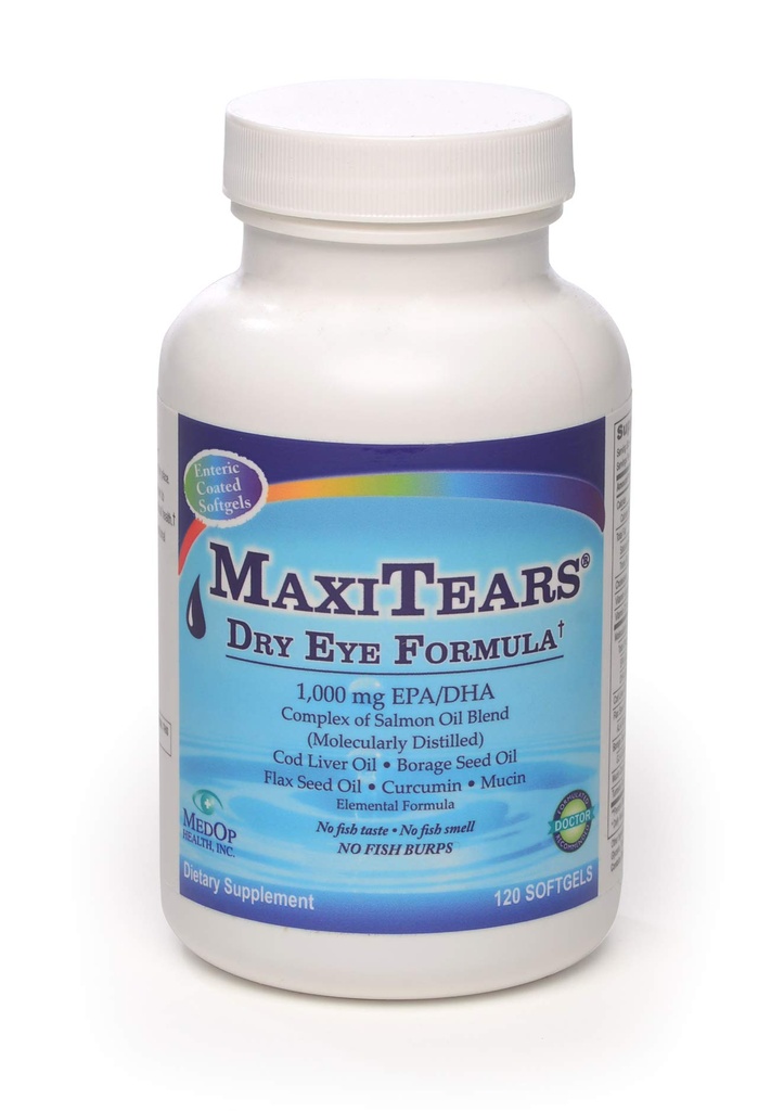 MedOp MaxiTears® Dry Eye Formel 120 softgels, 1bottle