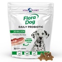 Vital Planet - Flora Dog Probiotics, Dog Chews Supplement med 20 miljarder kulturer och 11 stammar, Immune och Digestive Support Chewable Probiotics for Dogs, 30 Natural Bacon Flavored Soft Chews