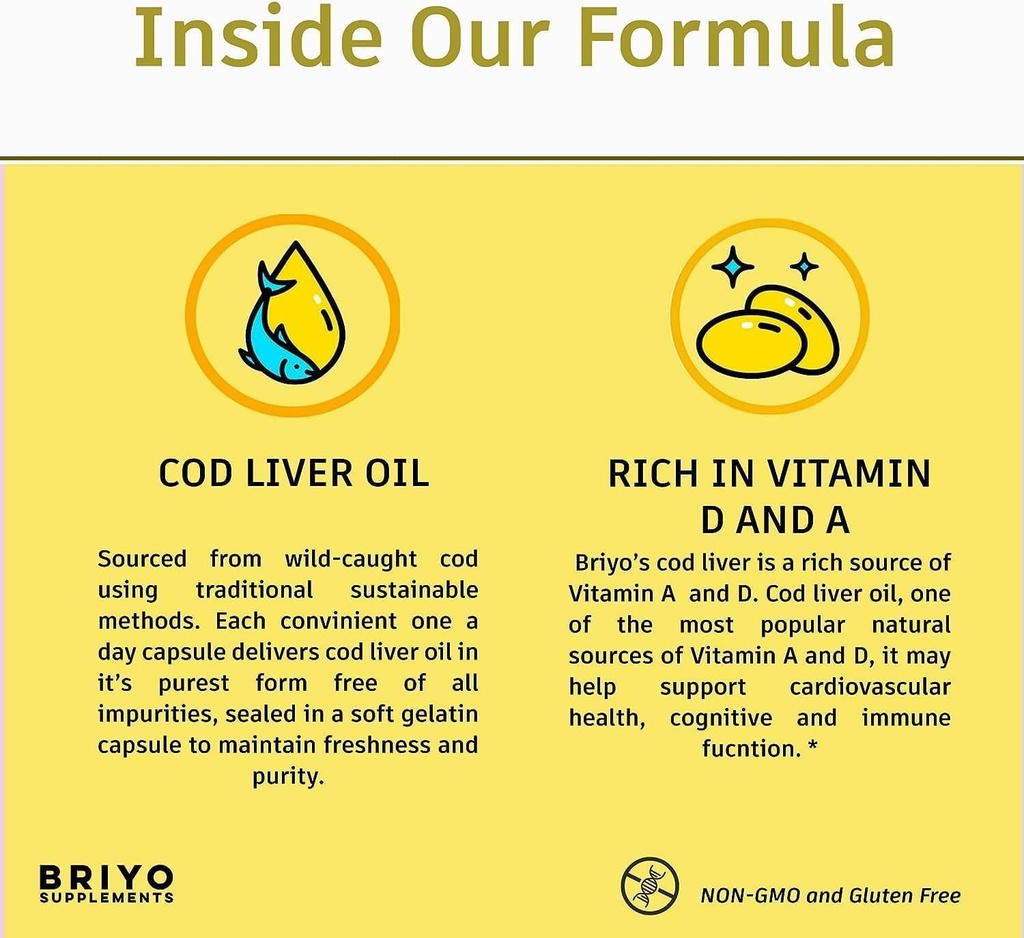 Generic Cod Liver Oil- Omega Fatty Acids med vitamin A & D Cod Liver Oil Capsule hjälper till att minska gemensam smärta och upprätthålla immunsystemet för Unisex