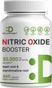 DEAL SUPPLEMENT Nitric Oxide Booster 30.000mg Equivalent, 360 kapslar - Natural Beet Root & Marshmallow Root Herbal Blend - Främjar näringsflöde till muskler och hjärta - Icke-GMO