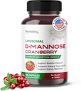 Liposomal D-Mannose Cranberry Supplement - 180 kapslar | Uva Ursi, Hibiscus, Black Pepper | Förbättrad Absorption Formel | Non-GMO, Gluten-Free