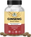 Fantastiska Botanicals Panax Ginseng Extract tabletter - 200mg Högt Potent 80% Ginsenosides för energi och avkoppling - naturligt växtbaserade tillskott för kognitiv Booster - 30 tabletter