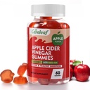 Apple Cider Vinegar Gummies 60 räknar 1000mg AVC med vitamin B6 Vitamin B12 för Metabolism, Digestion, Detox, Gut & Immune Health