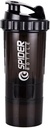 5 I 1 Protein Shaker Bottle - Professional Series Shaker Bottle för Protein Shakes och Pre Workout Gym Bottle, Med Powder Storage,Pill Tray,Mixing Ball, Shakes Cup (svart)