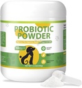 Dog Probiotisk Pulver Digestive Enzymes 12 OZ Powder Plus Prebiotika Probiotika Enzymer förhindrar upprörd mage Digestive Health Support Immune Probiotics Powder för Diarrhea