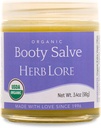 Herb Lore Organic Booty Salve - Natural Soothing Ointment - Herbal Comfort Cream för känsliga, känsliga områden och kläckning (3,4 oz)