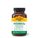 Country Life Vitamin D3 10 000 IE - High Potency, Non-Fish Source | Bone, Immune & Colon Health Support | 60 Softgels | Certified Gluten-Free, Clean Formel med MCT Oil för bättre absorption