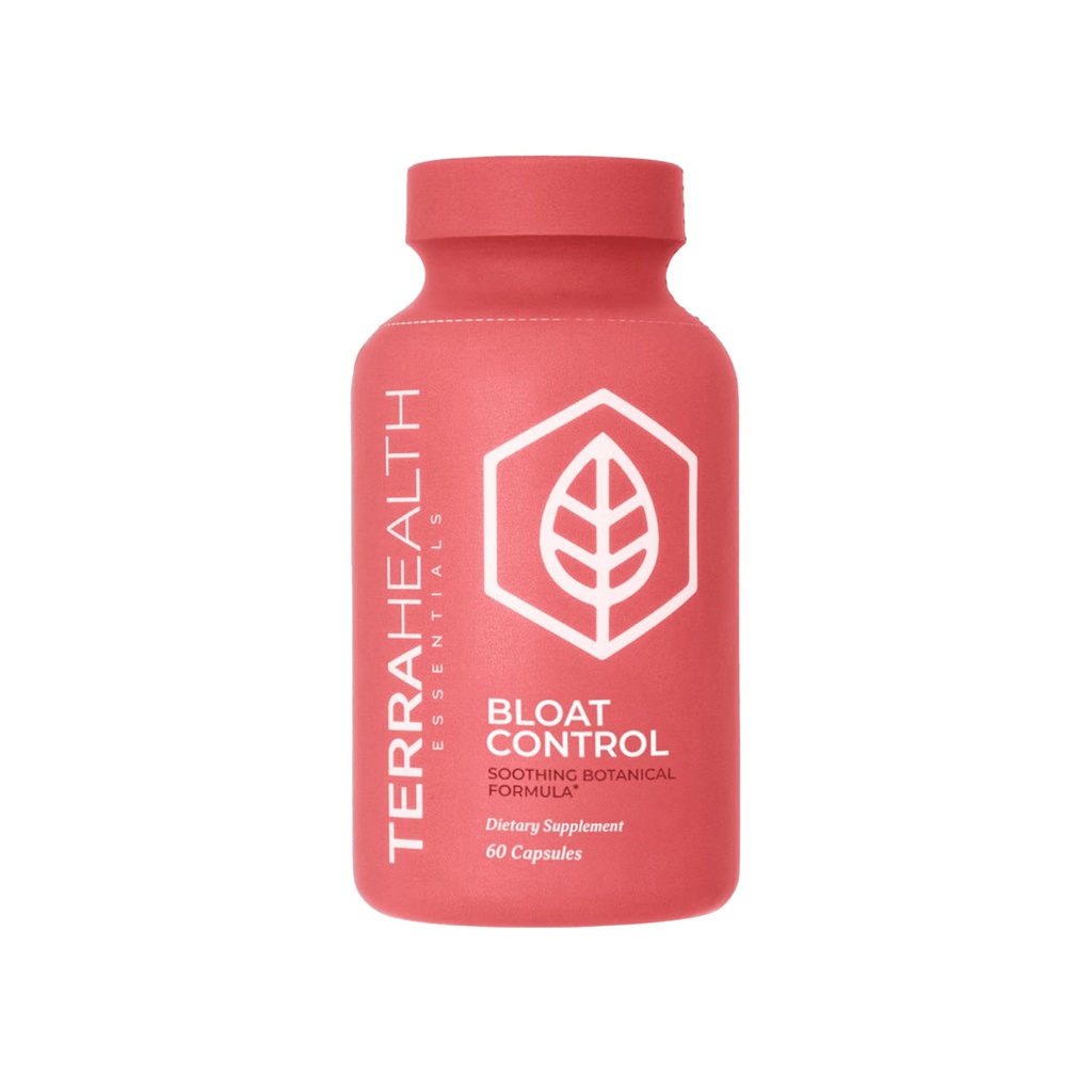 Terra Health Essentials Bloat Control | Fast-Acting No Bloat Relief w/Digestive Enzymes, Probiotic Strains for Targeted Anti Bloat Support - Lactase, Lipase, Protease & Amylase för Digestive Health