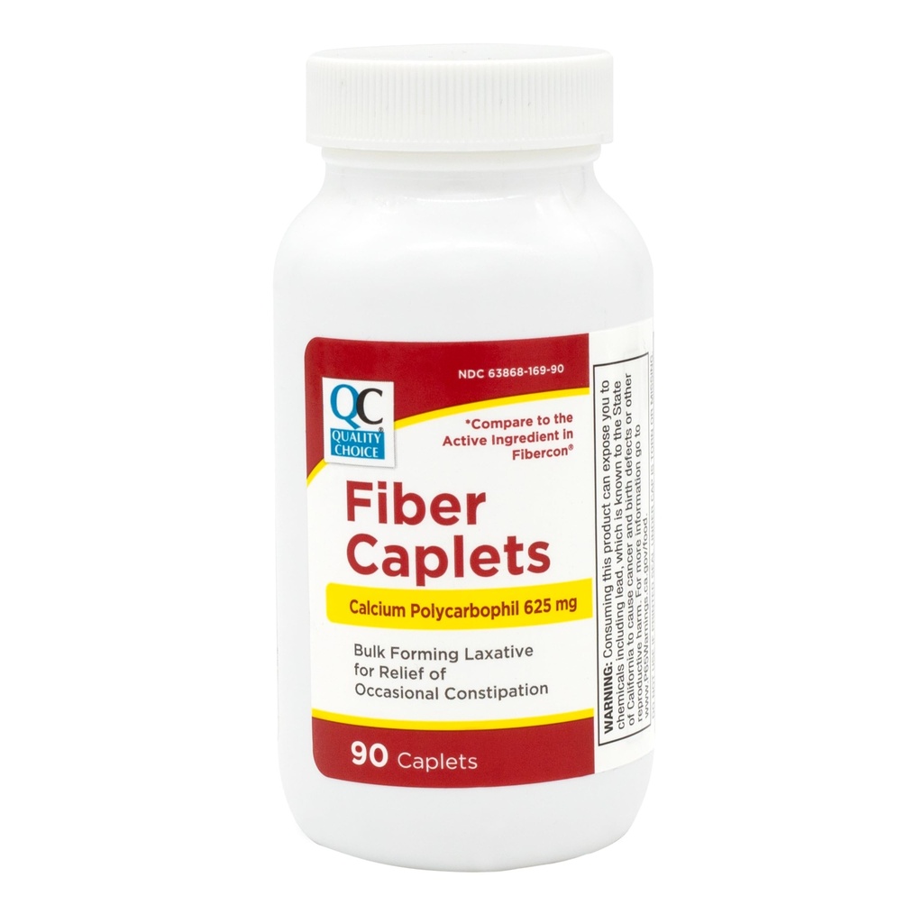Kvalitetsval Fiber Therapy Caplets, säker och bekväm förstoppningshjälp utan gas och uppblåsthet, Insolubale Fiber för tarm oegentlighet i en 90 greve flaska Caplets
