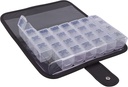 EZY DOSE One-Day-At-A-Time Pill Case, Medicine Planner, Vitamin Organizer Box, Inkluderar stor bärväska, Travel Friendly, Easy to Use, Clear, BPA Free