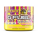 G Fuel Hype Sauce Supreme Hydration, Electrolyte Powder Mix för energi och fokus, socker och koffeinfri tillskott med viktiga vitaminer och mineraler, Raspberry Lemonade smak, 3,3 oz - 30 portioner