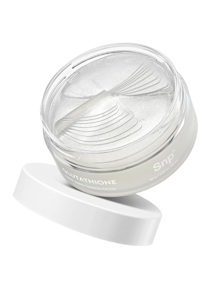 SNP 99% Glutathione + Niacinamide B3 Eye Patch | Näring under ögonpatchar för fläckar och mörka fläckar | Under masker för puffiga ögon och mörka cirklar | Koreansk hudvård | 60 Patches