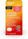 Grundläggande vård - Immun Support Supplement, Berry Chew tabletter, utmärkt källa till kroppsväsentliga solsken vitamin D, 32 greve