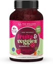 The Wellness Company Kids Naturals Fruits & Veggie Gummies – Daily Nutrition Support | 60ct (1 Month Supply)