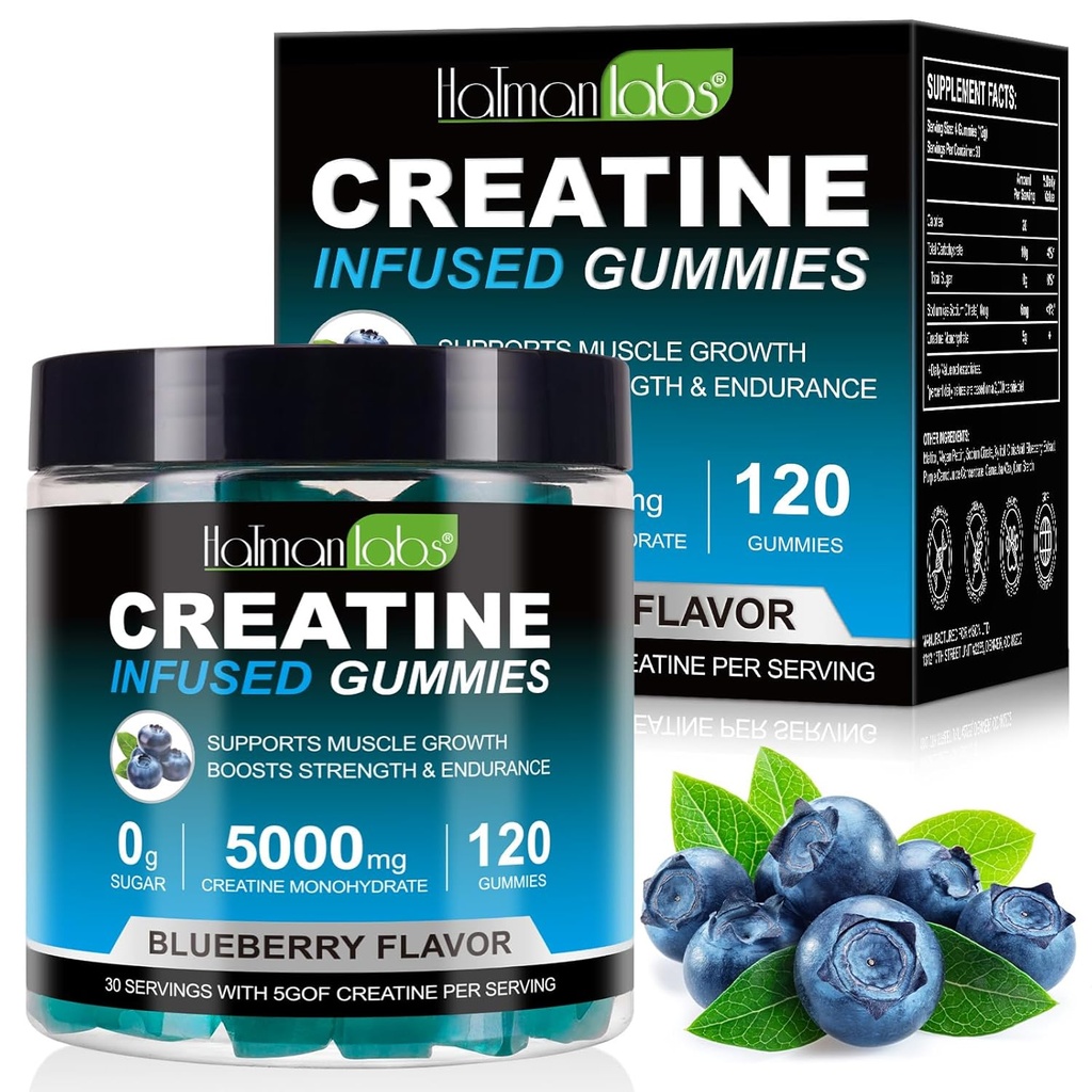 Kreatinummier för män och kvinnor - 120 greve, 5000mg kreatinmonohydrat, noll socker, muskeltillväxt och styrka booster, Pre-workout energiförsörjning