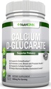 Kalcium D-Glukarat - 500mg - 120 Vegetabiliska kapslar - Överlägsen styrka för att stödja rengöringsprocesser, östrogenmetabolism och hormonbalans - Hjälper med prostata, bröst och kolon hälsa