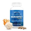 Paleovalley NeuroEffect - Neuro Mushroom Coffee Nutritional Supplement för fokus, minne och energistöd - 28-dagars Supply - 8 Full Spectrum Mushroom och Whole Coffee Fruit Extracts