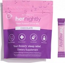 MIXHERS Sleep Support Supplement | Inkluderar Melatonin, Ashwagandha, Chamomile, L-Glycine & L-Theanine | Avkopplande Drink Mix för Restful Sleep | Chocolate Flavor | 15 Stick Packets
