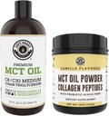 Vänsterkust Performance 32oz Premium MCT Oil och 16oz Vanilla MCT + Collagen Powder