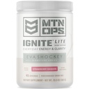 MTN OPS Ignite Lite Energy Drink Powder Gluten Free Nitric Oxide Supplement Drink Mix, L Arginine, L Citrulline, Caffeine & Nootropic Sugar Free Drink Mix, 45 Servings, Strawberry Daiquiri Flavor av Eva Shockey