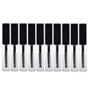 AKOAK 10 Packs 4ml Transparent Reusable Empty Bottle Tube Container Makeup Vials Cosmetic Tool för Eyelash Growth Oil / Mascara med Borste för Hem och Resor